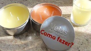 Como fazer  Velas aromáticas [upl. by Eitisahc]