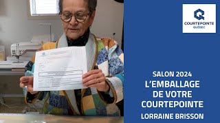 Lorraine Brisson  Lemballage de votre courtepointe [upl. by Sumerlin]