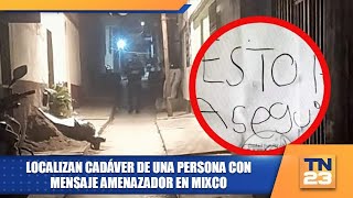 Localizan cadáver de una persona con mensaje amenazador en Mixco [upl. by Imim929]