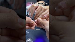 Restoring Nails to Almond Shape  Gelxnails gelnails naildesigns nailart shortsfeed [upl. by Meldon669]