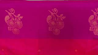 Dual tone of pink and orange light weight kanjivaram silk saree AC1330 pinksaree handloomsarees [upl. by Jarek]