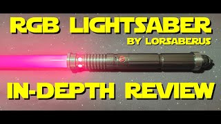 RGB Lightsaber  LORSABERUS  Amazonca  Unboxing and Review [upl. by Anaillil]