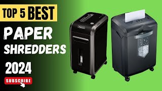 Top 5 Best Paper Shredders Of 2024  Paper Shredders Reviews [upl. by Idnak]