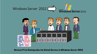 Norman Price Downgrades the School Servers to Windows Server 2003 [upl. by Zipporah]