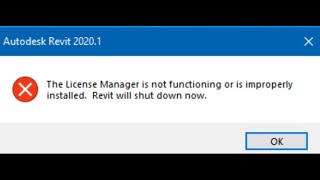 How to fix the license manager is not functioning on Revit 2020 [upl. by Mafala]