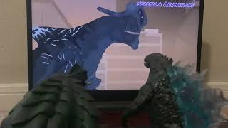 Godzilla and Gamera react to Gamera vs Pacific Rim Kaijus  EPIC FIGHT ANIMATION [upl. by Inotna]