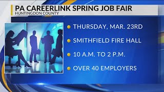 PA CareerLink spring job fair coming to Huntingdon County [upl. by Strephon]