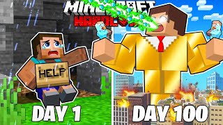 I Survived 100 Days as a TRILLIONAIRE in HARDCORE Minecraft [upl. by Routh]