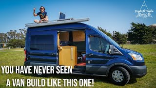 Man lives 5 years in DIY Van  Unique Ford transit Vanlife tour [upl. by Feer]