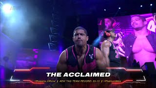 The Acclaimed Entrance  AEW Collision April 27 2024 [upl. by Kristien]