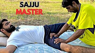 ASMR  BACK AND HEAD MASSAGE BY SAJJU MASTER  INSOMNIA FOR MASSAGE  BEST RELAXING THERAPY [upl. by Gnivri]