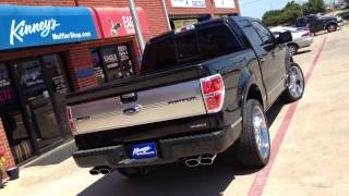 2014 F150 Platinum Flowmaster Custom True Dual systems from Kinneys [upl. by Dietsche]