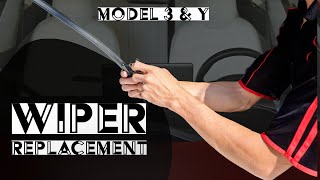 How To Replace Wiper Blades on Tesla Model 3 amp Model Y [upl. by Arinayed258]