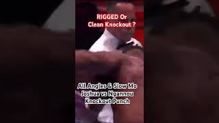 Joshua vs Ngannou ALL ANGLES amp SLOW MO KNOCKOUT PUNCH HIGHLIGHTS boxing anthonyjoshua trending [upl. by Aluino26]