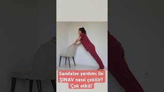 Sandalye yardımı ile ŞINAV nasıl çekilir aktifizyo fiziktedavi kolgüçlendirme [upl. by Mundt]