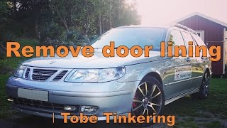 Remove door lining ta bort insida av dörr │SAAB Tinkering [upl. by Atinob]