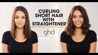 How to curl hair with straighteners  ghd techniques [upl. by Bekki]