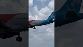 jetlines 00 landing Pearson airport Toronto Canada [upl. by Dnomra]