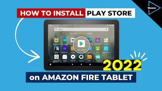 Fire 7 Tablet 2022 How to install Google Play Store EASY [upl. by Anirb]