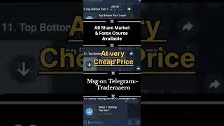 All Share Market amp Forex Course Available  At very Cheap Price  Msg on Telegram id Traderaero [upl. by Akierdna878]