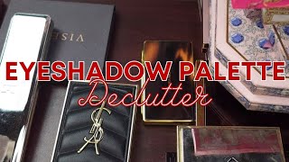 EYESHADOW PALETTE Declutter 2024  Luxury Collection Declutter Series [upl. by Goldfinch957]