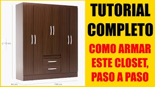 Descubre Cómo ARMAR UN CLOSET COMPLETO de 6 Puertas un Paso a Paso Que Te Dejará Sorprendido [upl. by Saihtam195]