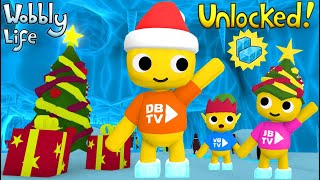 CHRISTMAS UPDATE UNLOCKED THE SLIPPY ICE BLOCK SHOES IN WOBBLY LIFE [upl. by Nolyag]