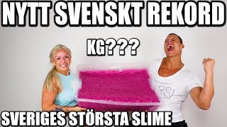 NYTT SVENSKT REKORD SVERIGES STÖRSTA SLIME [upl. by Bashemath]