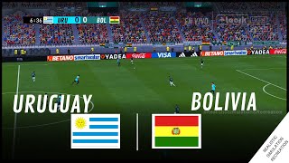 URUGUAY vs BOLIVIA  Eliminatorias Mundial 2026 • Simulación amp Recreación de Video Juego [upl. by Towrey]