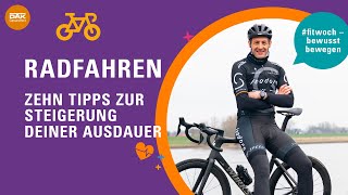 Ausdauer steigern beim Radfahren  fitwoch  DAKGesundheit [upl. by Swirsky55]