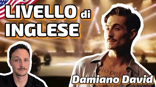 AMERICANO Reagisce allINGLESE di DAMIANO DAVID 👨🏻‍🎤 [upl. by Goeselt429]