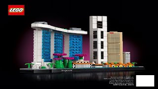 LEGO instructions  LEGO Architecture  21057  Singapore [upl. by Oicnanev370]