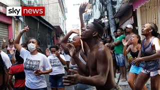 Deadly gang violence in Rio de Janeiro [upl. by Ahsatak946]