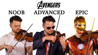 5 Levels of The Avengers Theme Noob to Epic [upl. by Demitria543]