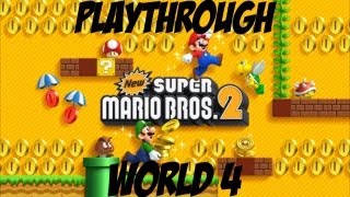 New Super Mario Bros 2 Playthrough Part 4  World 4 [upl. by Ssenav]