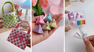 10 DIY Creative Craft Ideas When You’re Bored  Easy Paper Crafts  School Supplies  Miniature [upl. by Noiemad675]