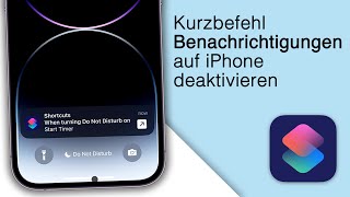 Kurzbefehle MitteilungenBestätigung auf dem iPhone ausschalten iOS 16 und höher [upl. by Gerladina923]