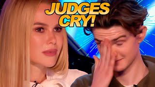 Audition Makes Judges Cry On Got Talent [upl. by Ahsiema438]