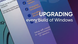 Upgrading every build of Windows  From Windows 10 DR5 to Windows 10 build 10240 [upl. by Annaliese469]