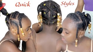 Quick and easy hairstyles for toddlerspreschoolers 🎀🎀for baby girls ✅✅ [upl. by Elmer]