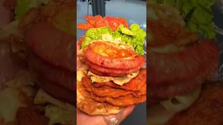 Ultimate spicy meats sandwich streetfood sandwich burger shortvideo shorts [upl. by Atneciv]