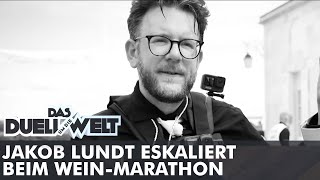 Jakob Lundt eskaliert beim WeinMarathon  4h Saufen amp Laufen  Teil1  Duell um die Welt [upl. by Nauh]