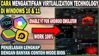 Cara Enable Virtualization Technology VT Di Laptop Terbaru  Cara Mengaktifkan VT Di PC [upl. by Rednaxela]