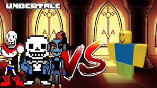 UNDERTALE CHARACTERS VS NOOB [upl. by Ennaear]