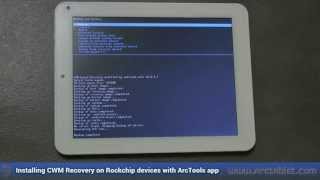 ClockworkMod Recovery CWM easy install on Rockchip devices with ArcTools [upl. by Neddra673]