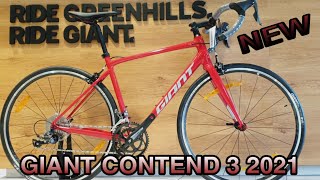 2021 GIANT CONTEND 3  AFFORDABLE GIANT ROAD BIKE [upl. by Tammany]