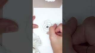 Lisianthus flower drawing made easy flowerart [upl. by Presley]