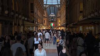 Galleria Vittorio Emanuele II Lights Up 🌟✨ – Milan’s Luxury Shopping Gem [upl. by Hogen473]