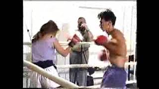 DWW Mixed boxing Laci vs Chrissie [upl. by Folger494]