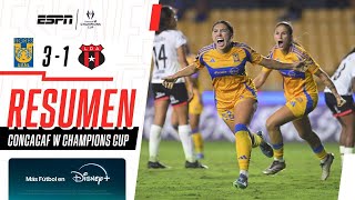 Resumen  Tigres 31 Alajuelense  Concacaf W Champions Cup [upl. by Winnick]